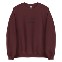 Load image into Gallery viewer, Maroon unisex sweater featuring ‘Patience’ embroidered in elegant Arabic calligraphy. Soft, comfortable, and stylish design perfect for everyday wear.