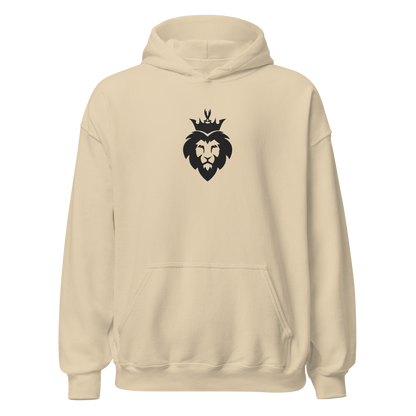 Sabr sand hoodie with dark lion embroidered